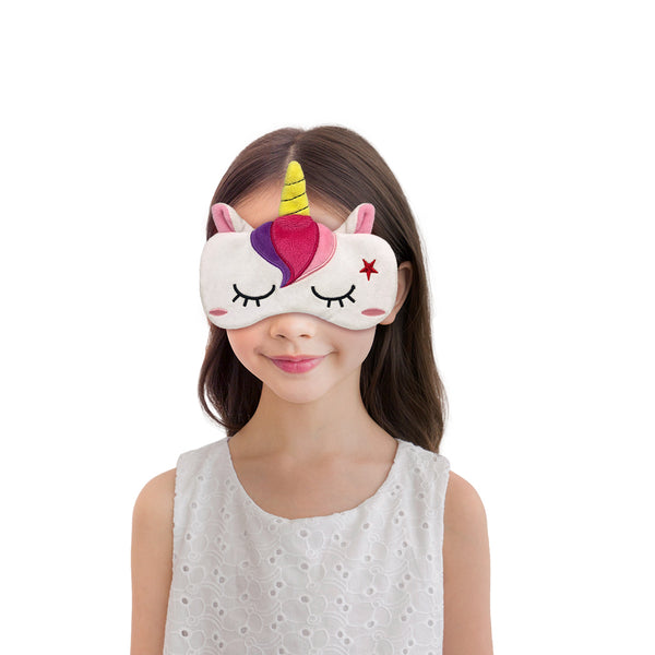 Kids Sleep Mask,2 Pack Cute Unicorn Eye Mask for Princess Sleeping,Night  Blindfold Bed Eye Covers for Insomniacs,Sleep aids for Children
