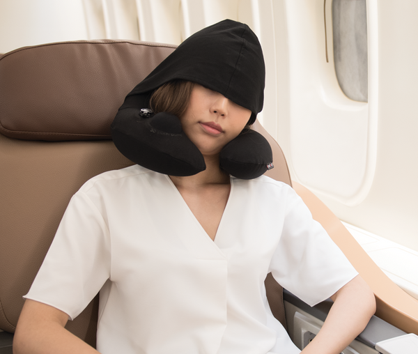 Travelmall Inflatable Neck Pillow with Patented Pump and