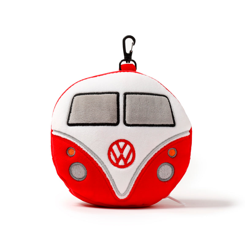 Officially Licensed Volkswagen VW T1 Camper Bus Red Travel Pillow & Eye Mask Set