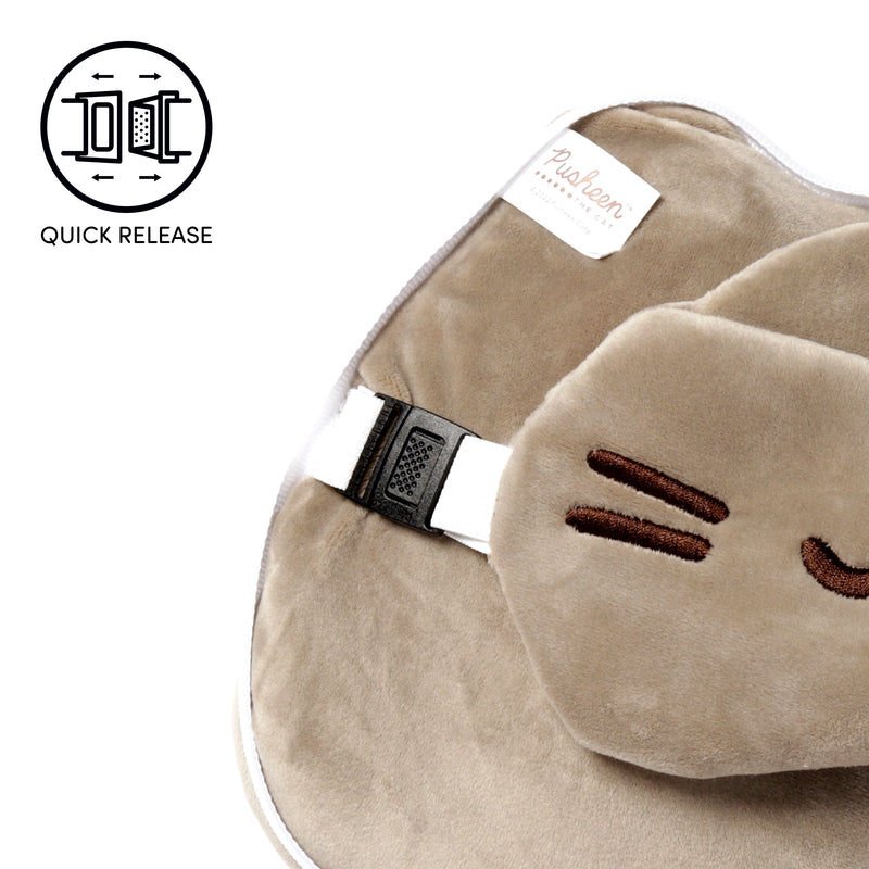 Officially Licensed Pusheen Cat Shaped Travel Pillow & Eye Mask Set