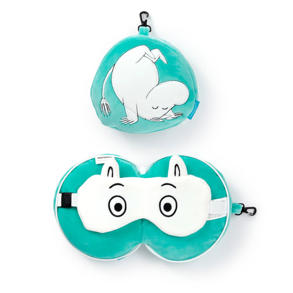 Officially Licensed Moomin Travel Pillow & Eye Mask Set