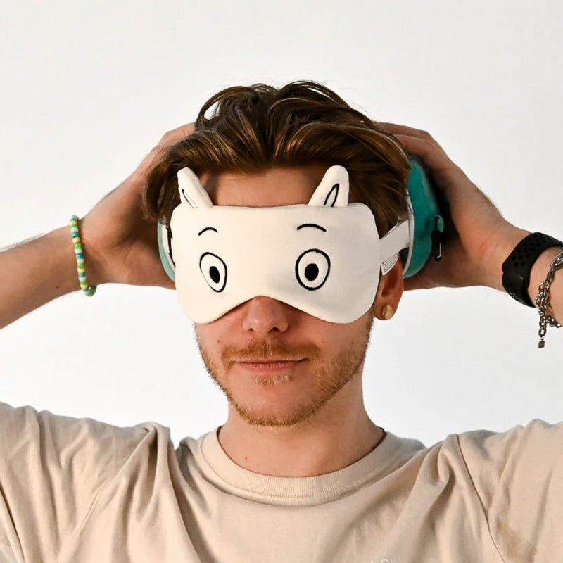 Officially Licensed Moomin Travel Pillow & Eye Mask Set