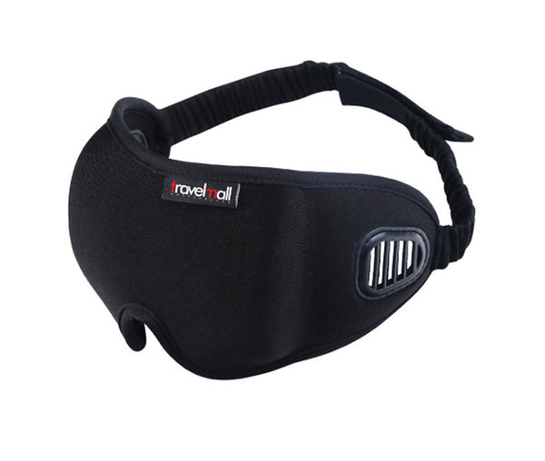 Travelmall Switzerland Eco-friendly 3D Breathable Sleep Mask Set with built-in air vents and ear plugs