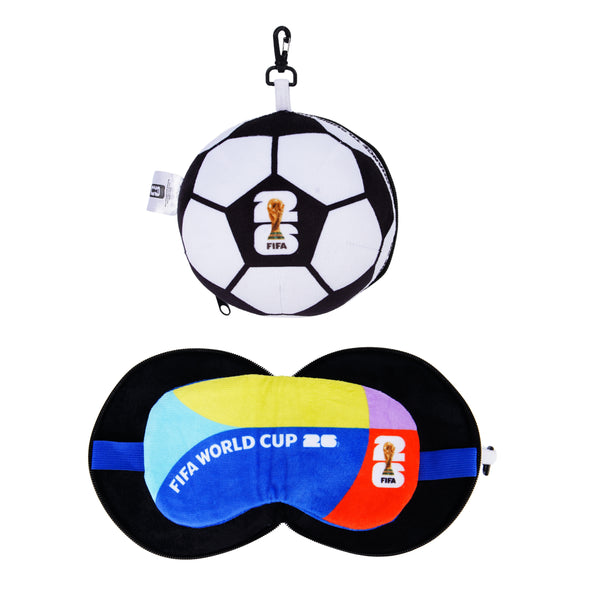 Officially Licensed World Cup 2026 Ball-Shaped Pillow &amp; Eye Mask Set