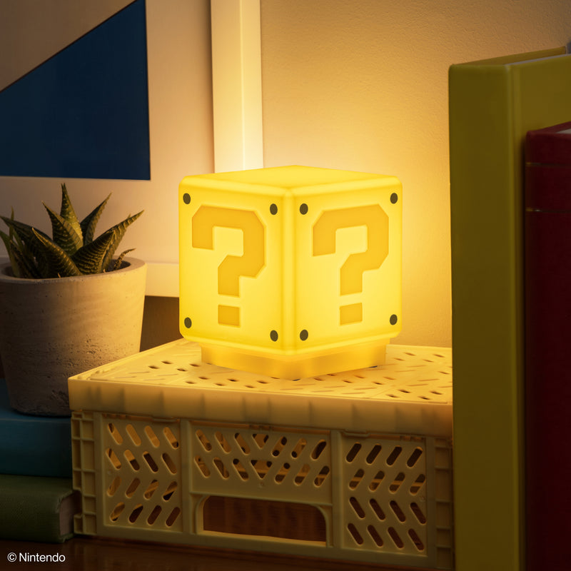 【Perfect Gift  】Super Mario Mini Question Block Figure Light