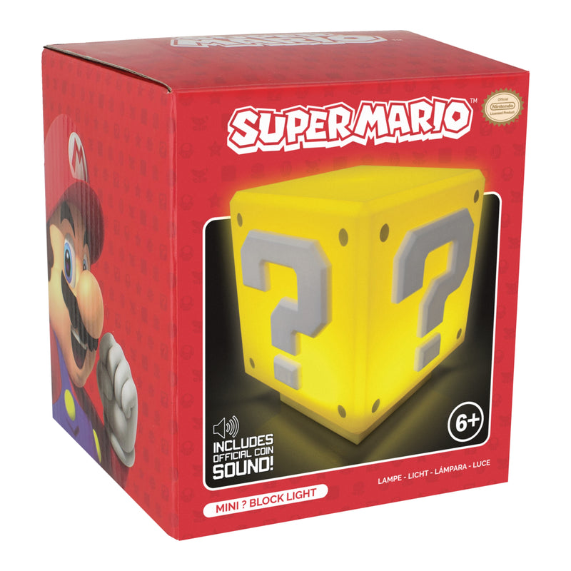 【Perfect Gift  】Super Mario Mini Question Block Figure Light