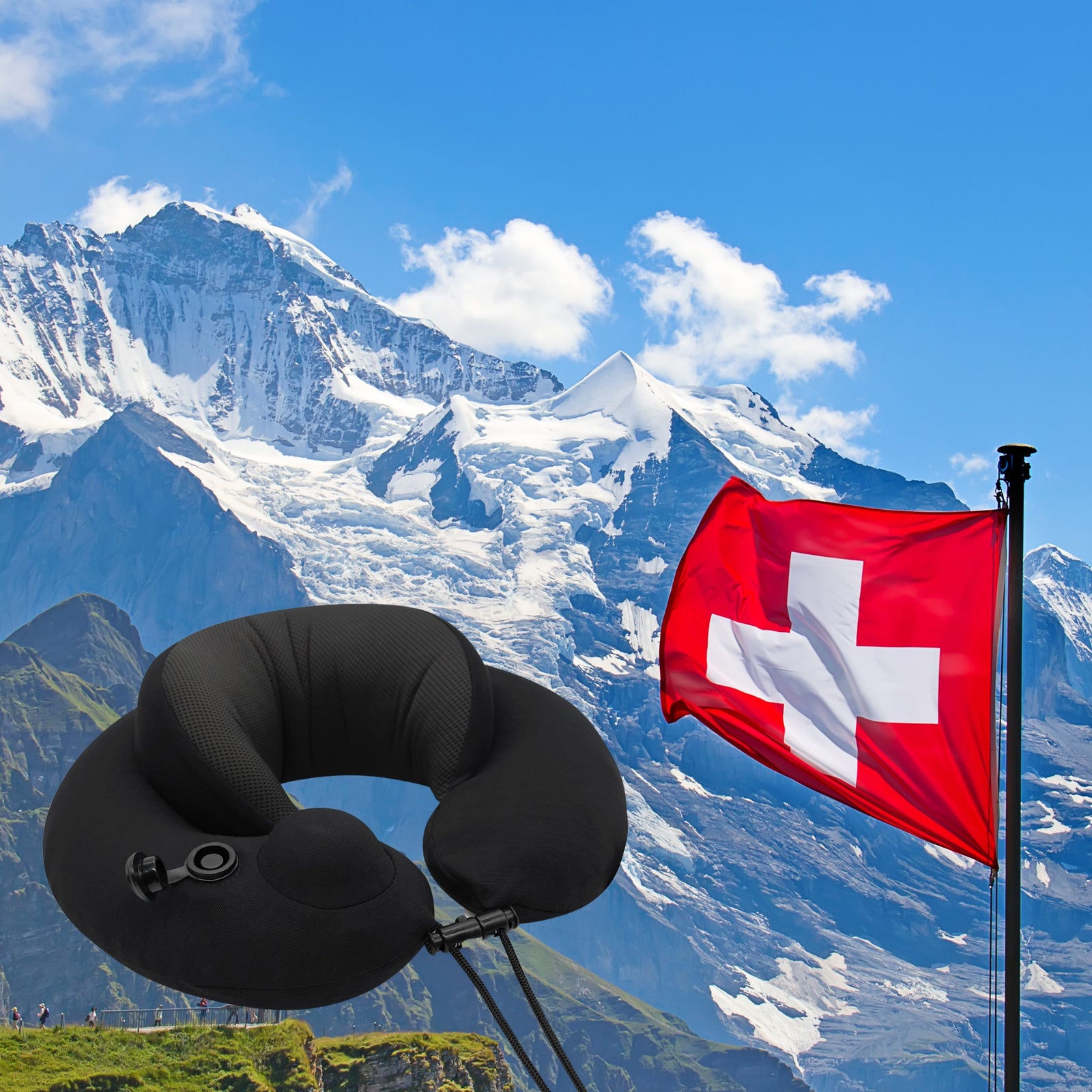 トラベルモール プレミアムインフレータブルネックピロー – Travelmall