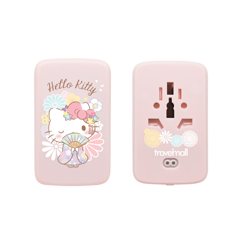 Travelmall Switzerland Hello Kitty 10W Wireless Charging Pad, Dual-USB Charger and Ring Buckle Set