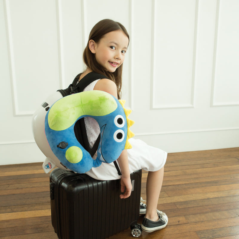 Travelmall Dinosaur Inflatable Pump Pillow for adults or kids