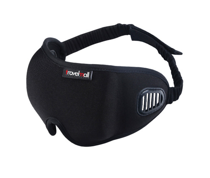 Travelmall Switzerland 3D Breathable Sleep Mask Set with built-in air vents and ear plugs