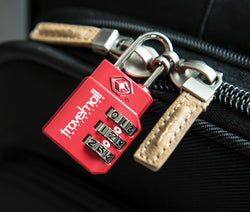 Travelmall TSA 3-Dial Combination Lock, Red Edition