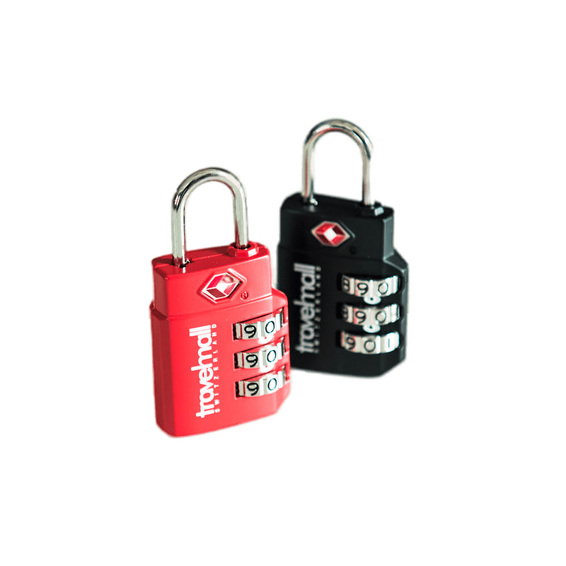 Travelmall TSA 3-Dial Combination Lock, Black Edition