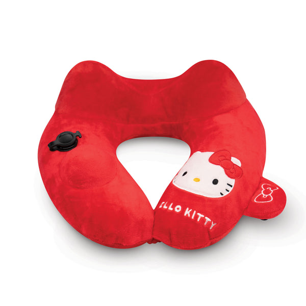 Hello Kitty Inflatable Massage Pillow with 3D Push Pump and a 3-level massage function