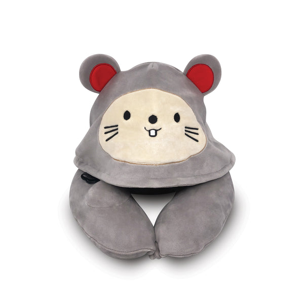 Pet Mice Inflatable Hooded Pillow, with Patented Pump