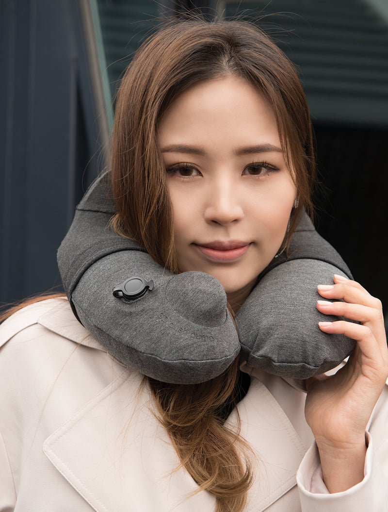 Travelmall Switzerland Inflatable Neck Pillow With Patented 3D Pump