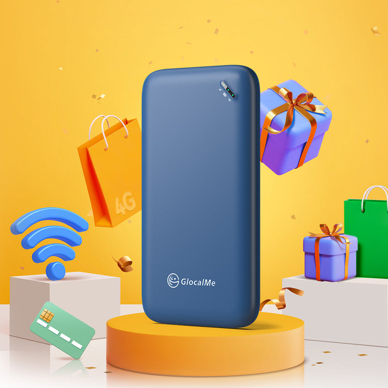 Roaming Device Glocalme Roaming-Free Portable WiFi Device UPP, Come with 1.1GB Global ...