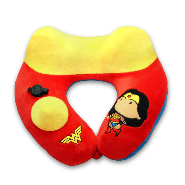 World's First Justice League Wonder Woman Inflatable Pillow, with Patented Pump  (Best Wonder Woman Gift Ideas for adults and kids)