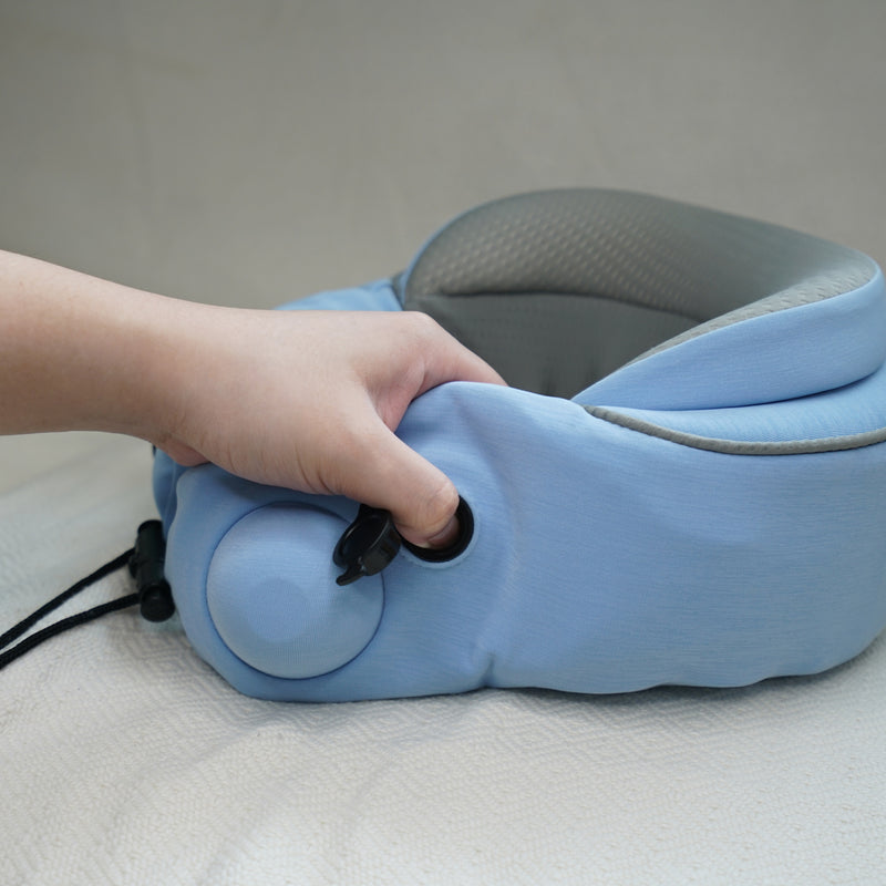 6D Professional Rolling Massage Pillow with Patented Pump & Memory Foam